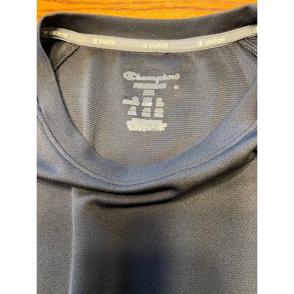 Champion Vapor crewneck short sleeve black knit T-shirt, men's 2XL - Picture 3 of 6